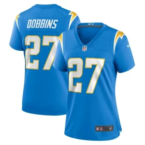 High quality J.K. Dobbins Los Angeles Chargers Nike Women's Team Game Jersey - Powder Blue