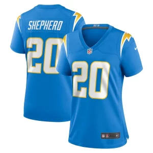 Amazing Darrius Shepherd Los Angeles Chargers Nike Women's Game Jersey - Powder Blue
